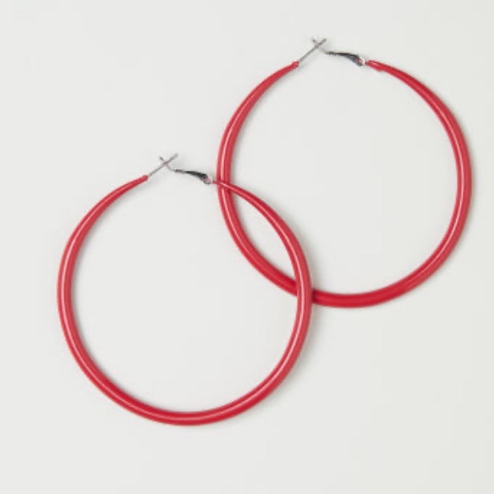 🆕H&M Red Hoop Earrings